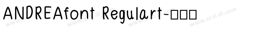 ANDREAfont Regulart字体转换